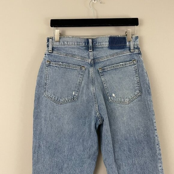 Abercrombie & Fitch Curve Love High Rise The '90s Straight Jeans Size 29 Short - Picture 7 of 7